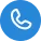 Icono de telefono azul
